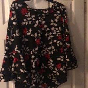 Liz Claiborne - Career Blouse, size L, Black